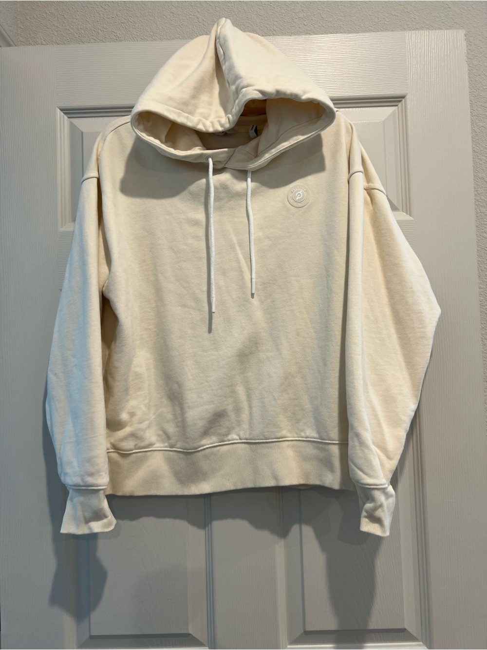 Peloton Cream Hoodie Sweatshirt